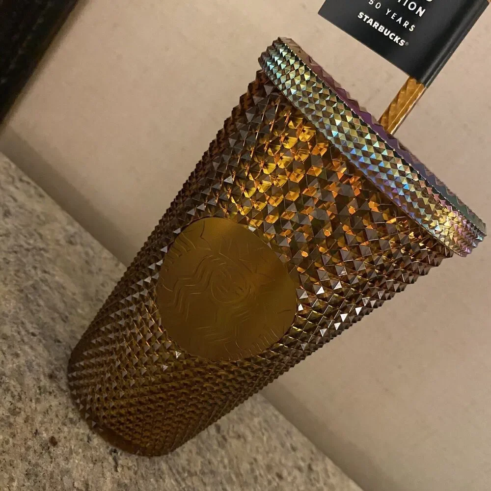 Starbucks 2021 Limited 50 Years Copper Iridescent Studded 16 oz Grande Tumbler